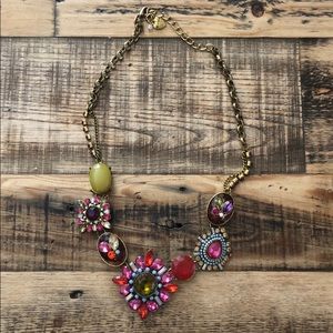 Betsey Johnson multicolored gem pendant necklace